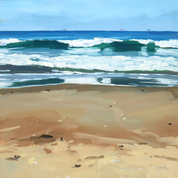 Waves in Carpinteria - 8x8