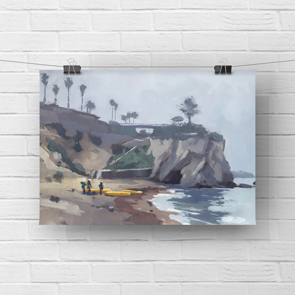 Pismo Kayakers - Paper Print