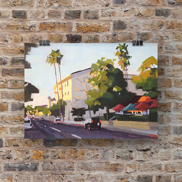 Santa Barbara Street - Paper Print