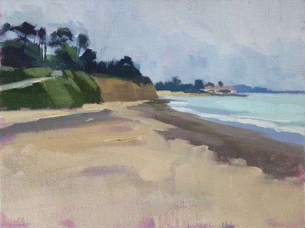 East Beach Plein Air Morning - 6x8