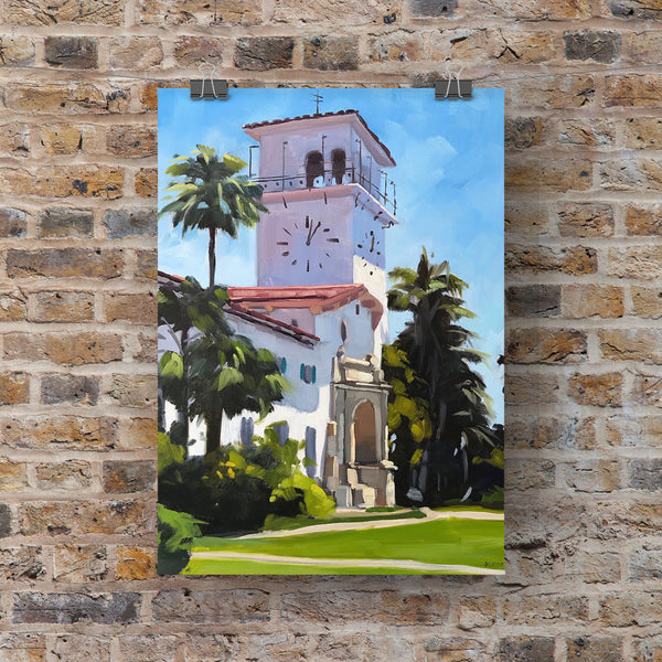 Santa Barbara Courthouse - Paper Print