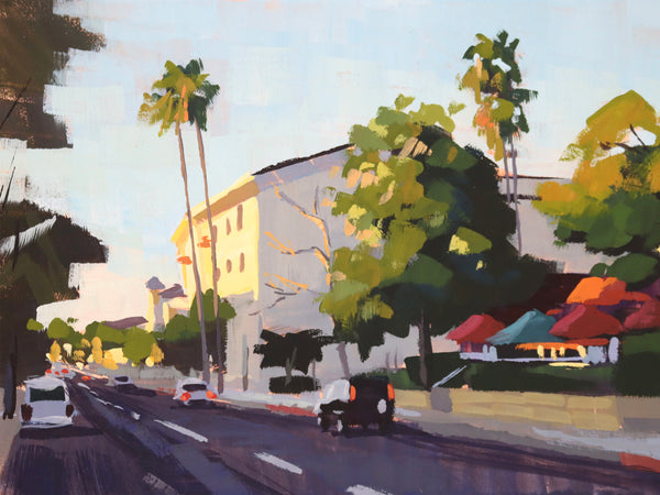 Santa Barbara Street - Paper Print