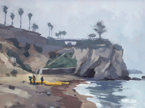 Pismo Kayakers - Paper Print