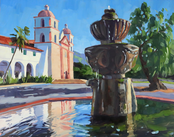 Mission Santa Barbara - Paper Print