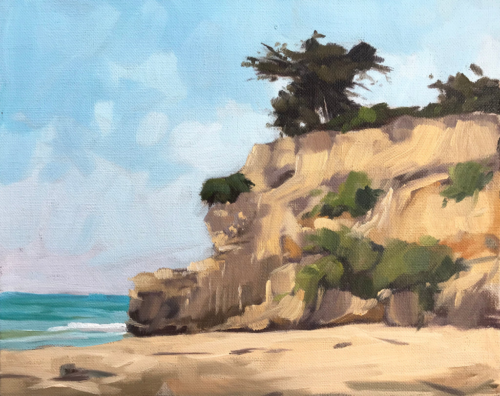 Leadbetter Beach, August, Plein Air