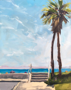 First Beach Palms, Plein Air