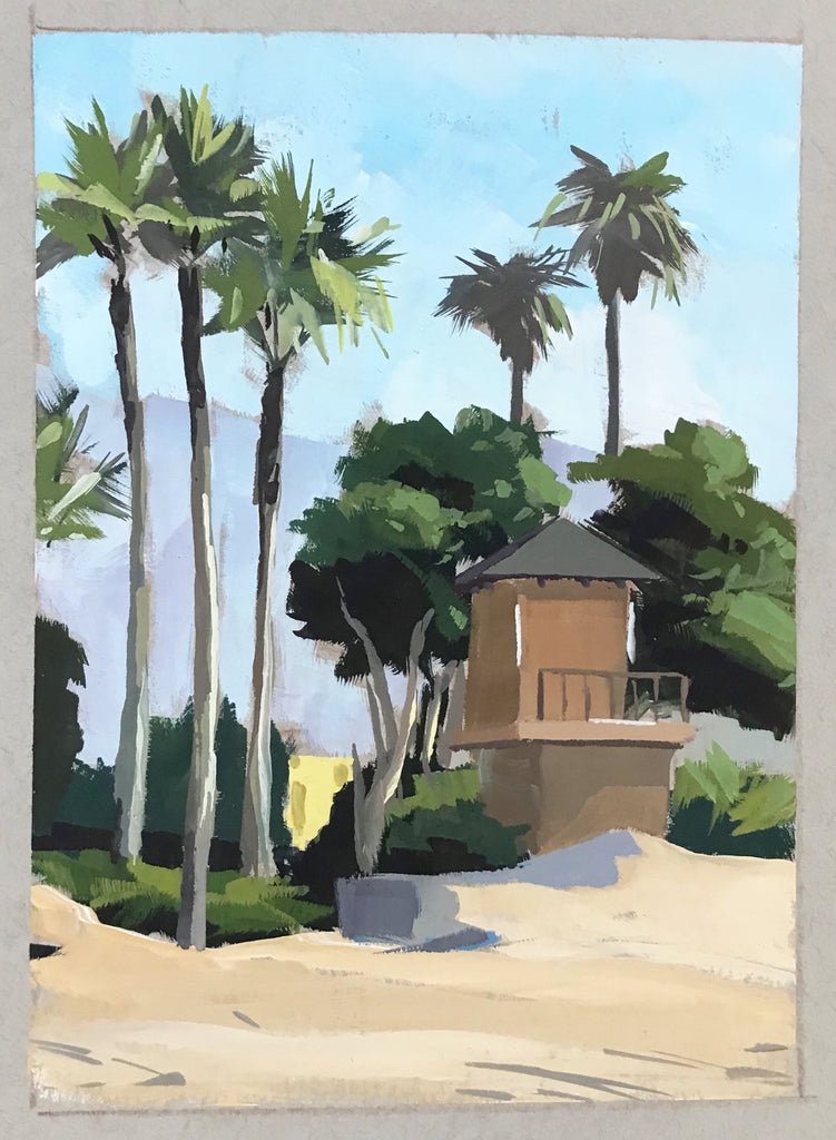 Plein Air Lifeguard Tower