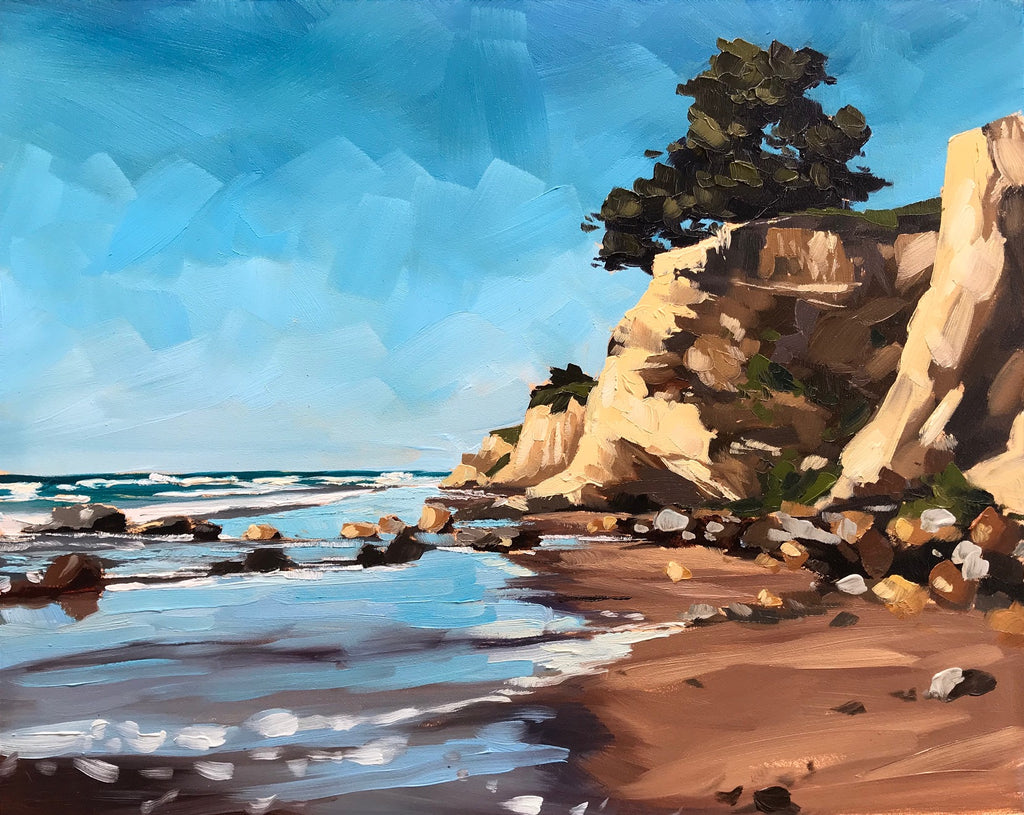Leadbetter Rocks and Beach - 8x10