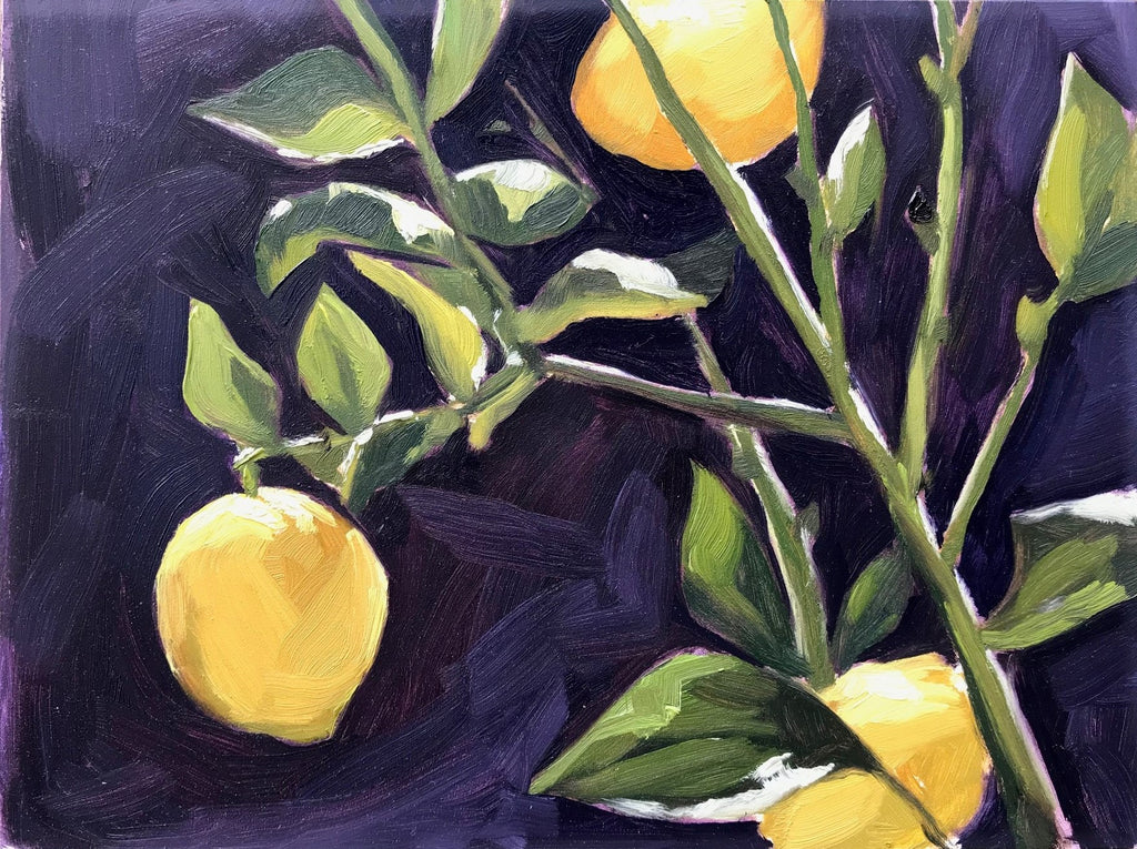 Backyard Lemons, Plein Air