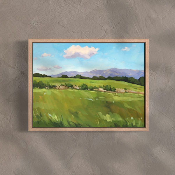 Fields and Foothills - 9x12