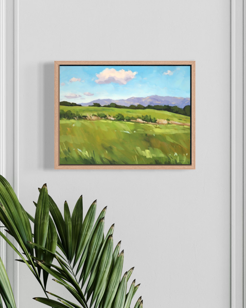 Fields and Foothills - 9x12