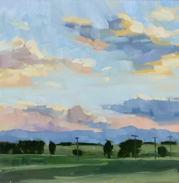 Summer Sky by the Rockies II - 6x6