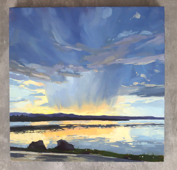 Sunrise over Yellowstone Lake -10x10
