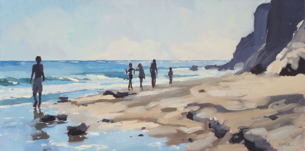 Leadbetter Beach Walk - 6x12