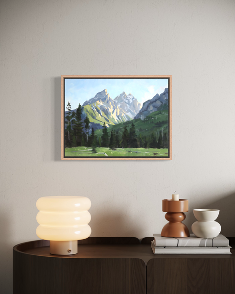 Grand Teton Golden Light - 12x16
