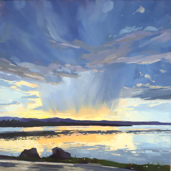 Sunrise over Yellowstone Lake -10x10