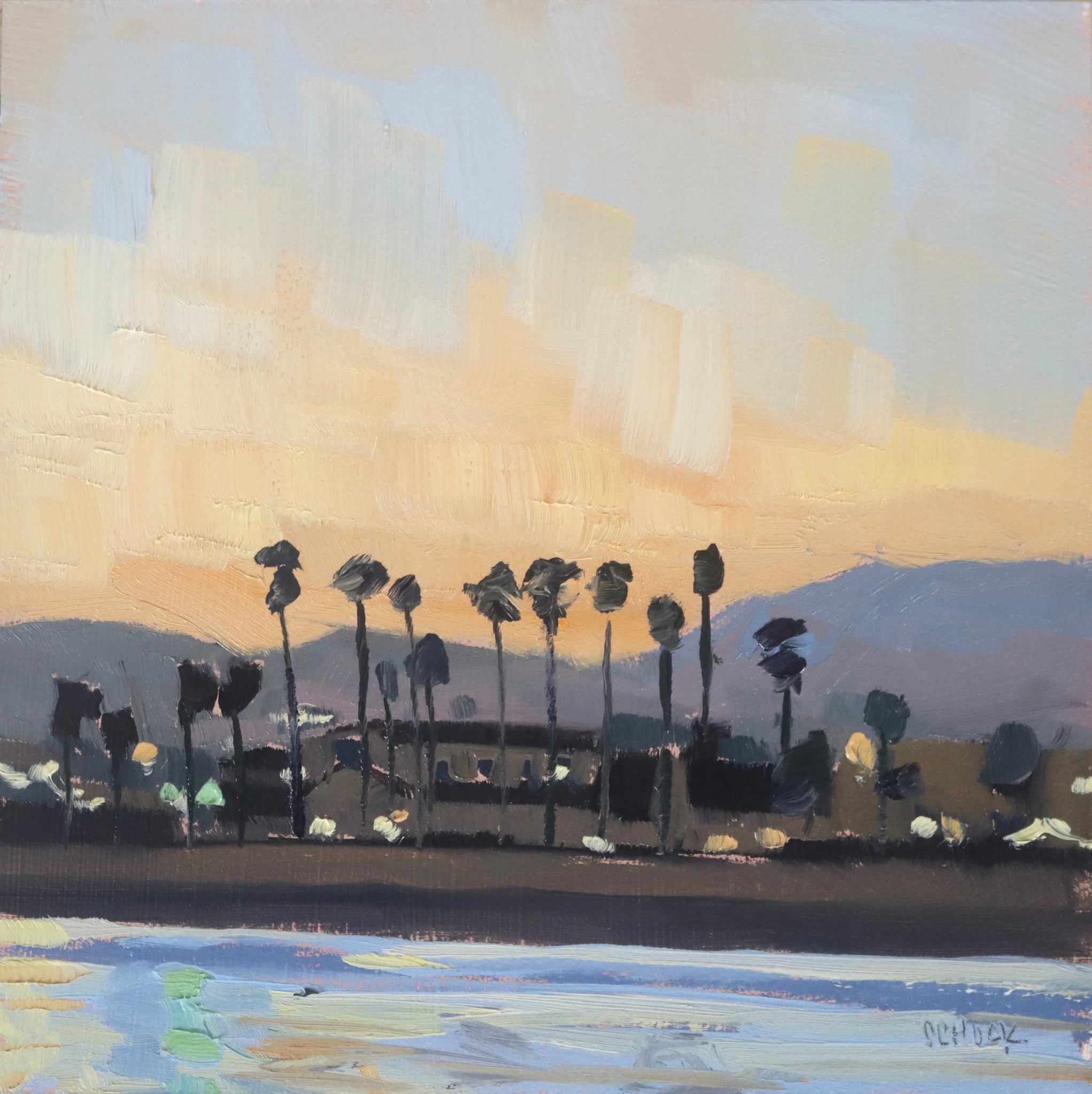Mini Painting #16 Dusk on Cabrillo