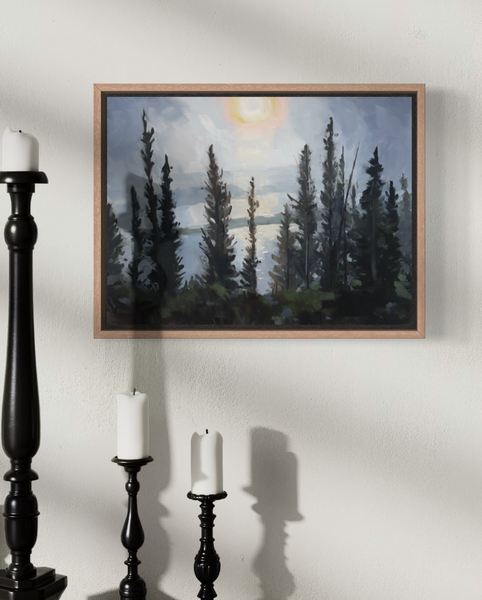 Foggy Sunrise over Lamar Valley - 9x12