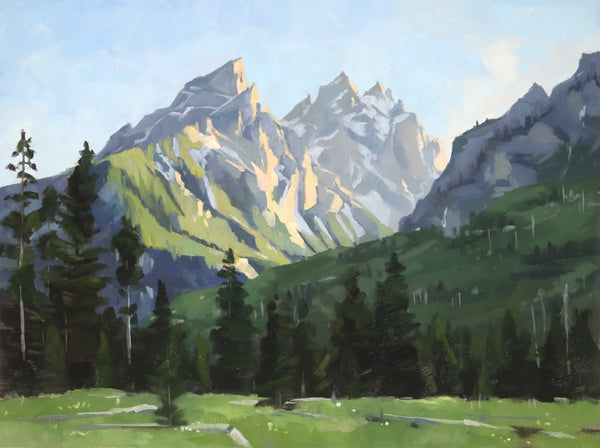 Grand Teton Golden Light - 12x16