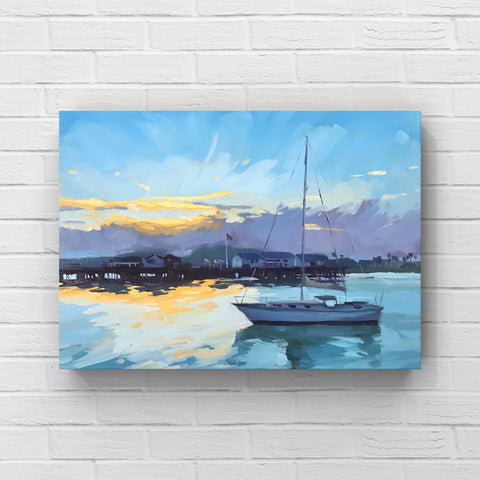 Sunset Sail - 8x10