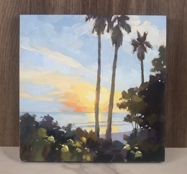 Sunset at Haskell’s Beach - 8x8