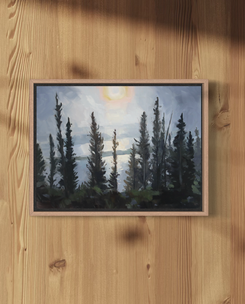 Foggy Sunrise over Lamar Valley - 9x12