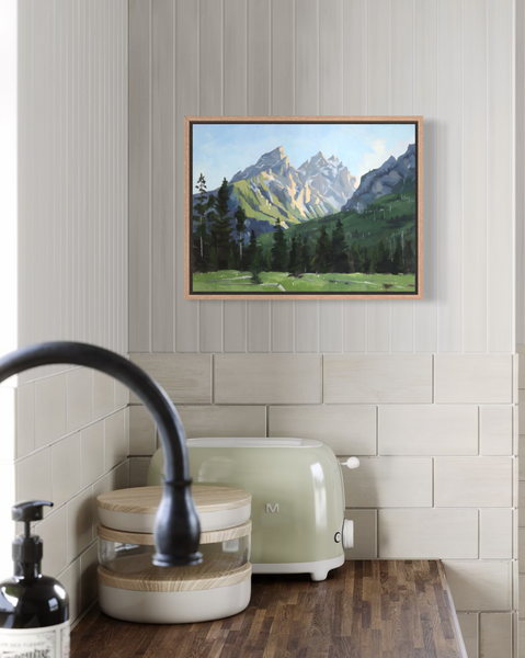 Grand Teton Golden Light - 12x16