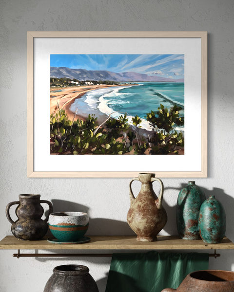 Santa Barbara Shoreline - Paper Print