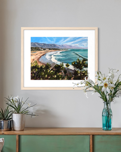Santa Barbara Shoreline - Paper Print