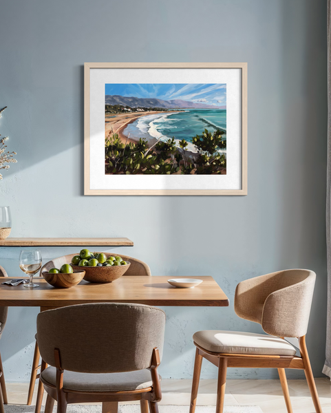 Santa Barbara Shoreline - Paper Print