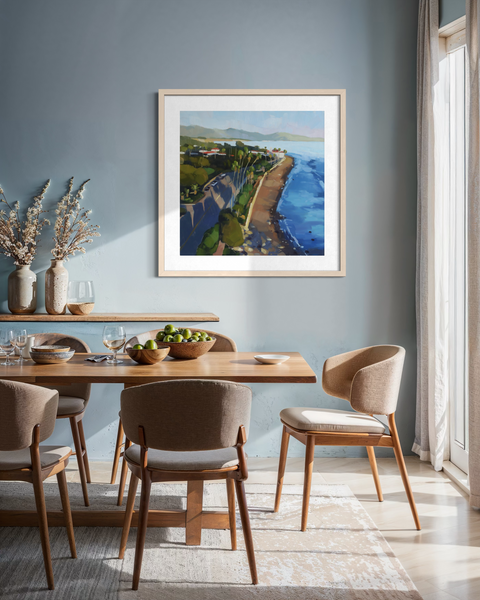 Santa Barbara From Above - paper print