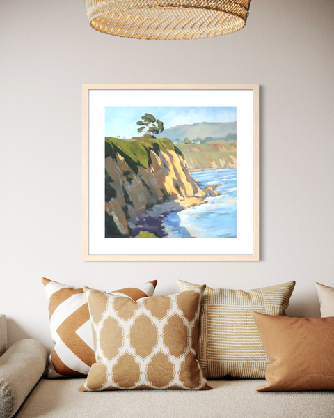 Carpinteria Bluffs Cliff - paper print