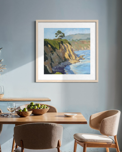 Carpinteria Bluffs Cliff - paper print