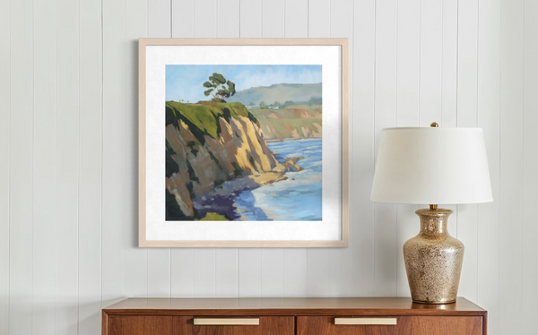 Carpinteria Bluffs Cliff - paper print