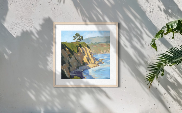Carpinteria Bluffs Cliff - paper print