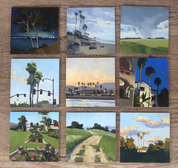 Mini Painting #19 Shoreline Nocturne