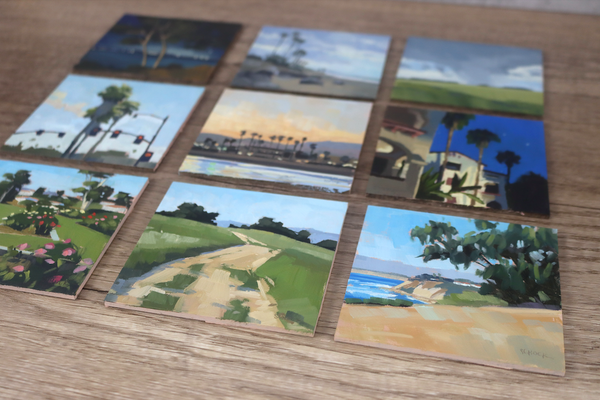 Mini Painting #19 Shoreline Nocturne