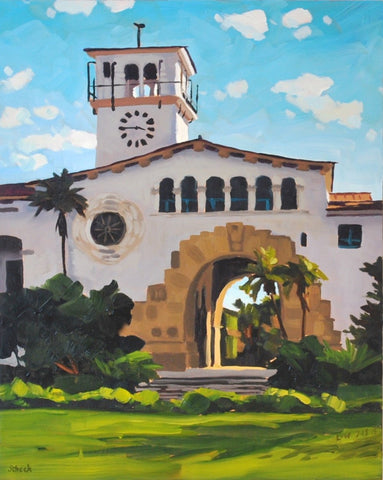 Courthouse, Afternoon - Canvas Print