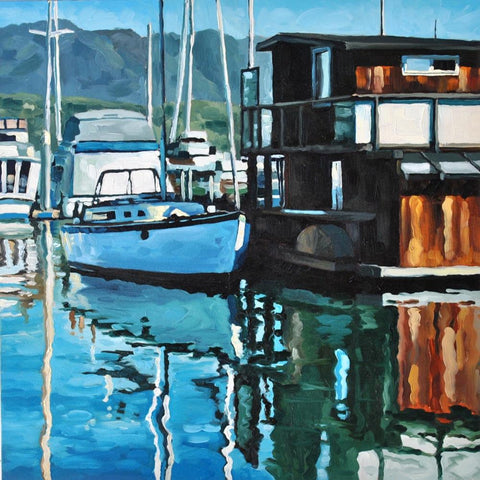 Santa Barbara Harbor - Canvas Print