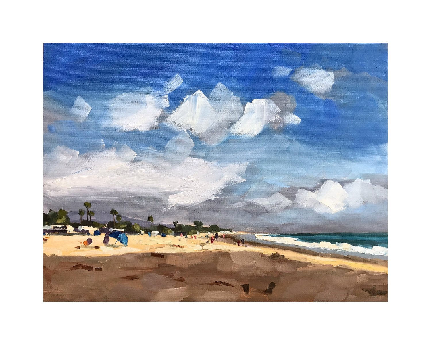 Late Afternoon Beach - Canvas Print