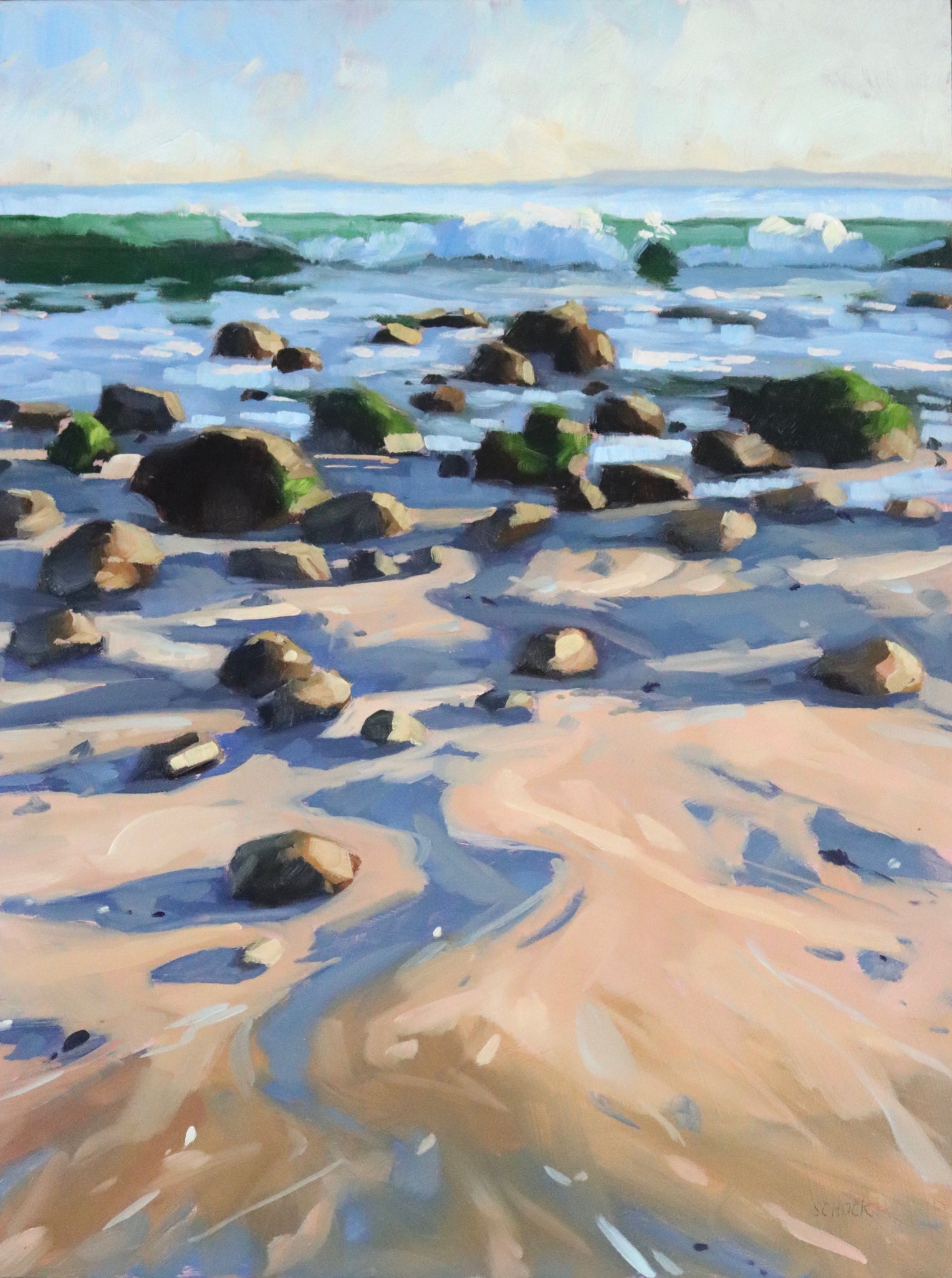 Hammonds Beach Rocks III - 9x12