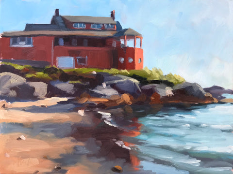 Red House on the Water - 6x8